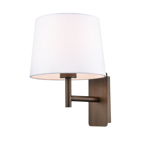 Christie wall light in brushed brown