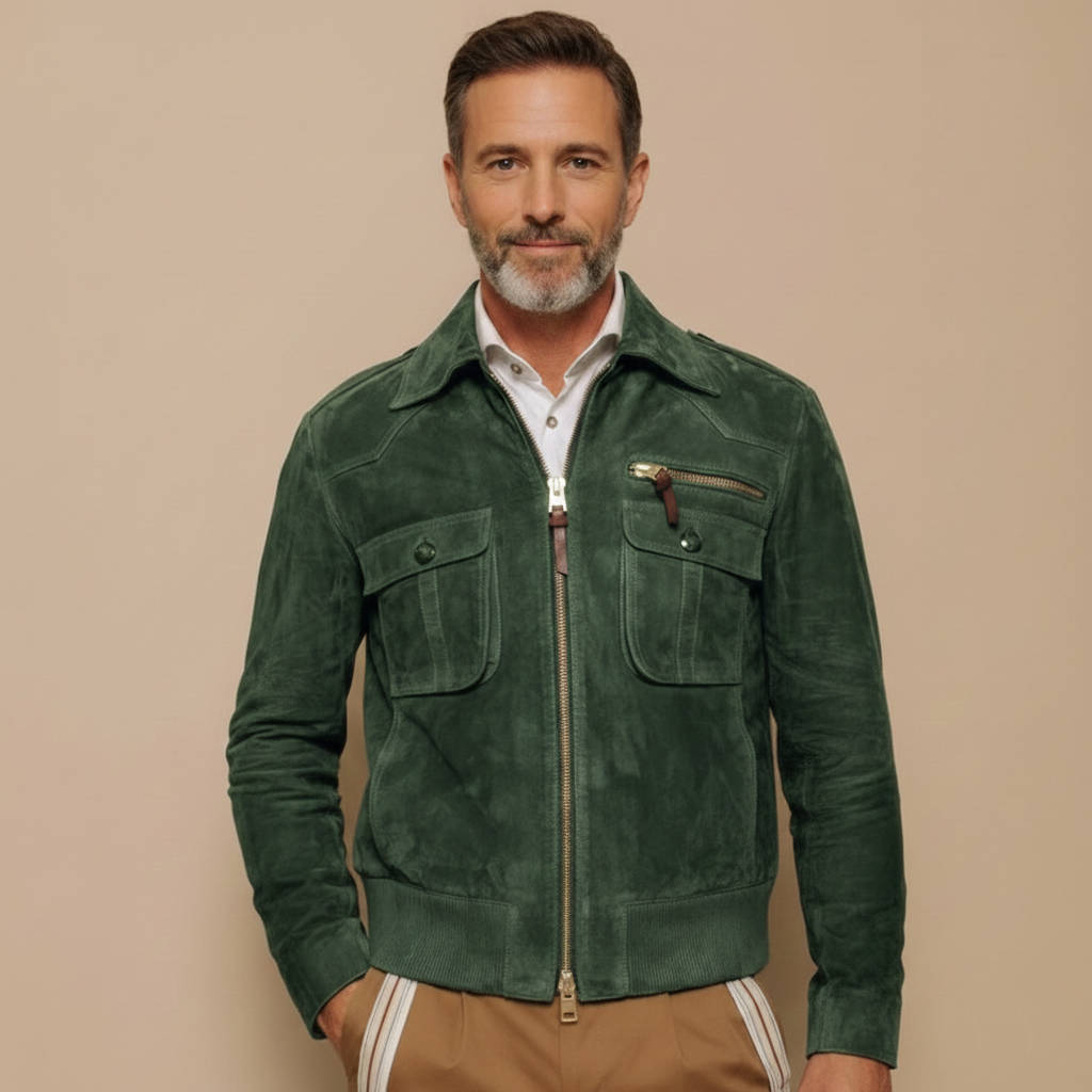 Men's Collared Zip Jacket — gallery image 1